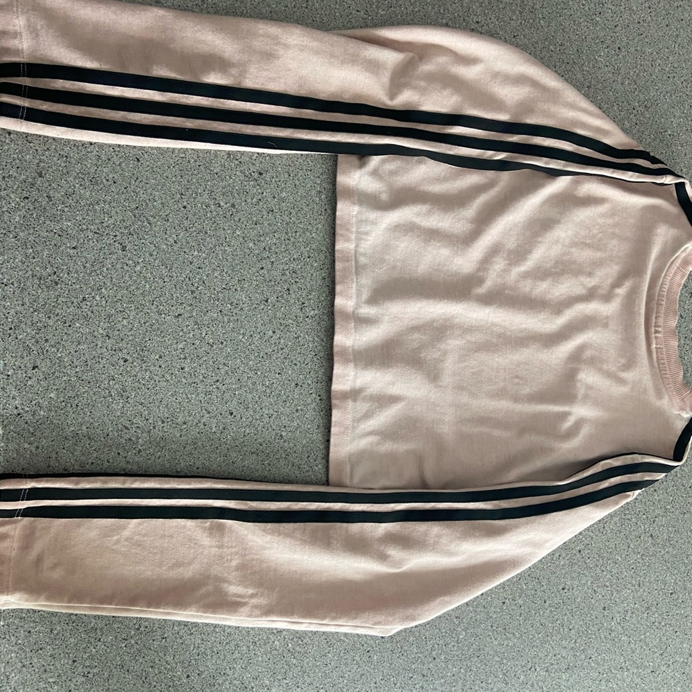Adidas Pink Long Sleeve Crop
